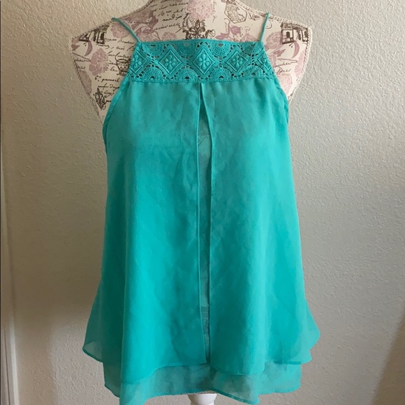 Teal Women’s Flowy Dress Tank - Picture 1 of 4
